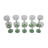 10 ancient white wine glasses from alsace