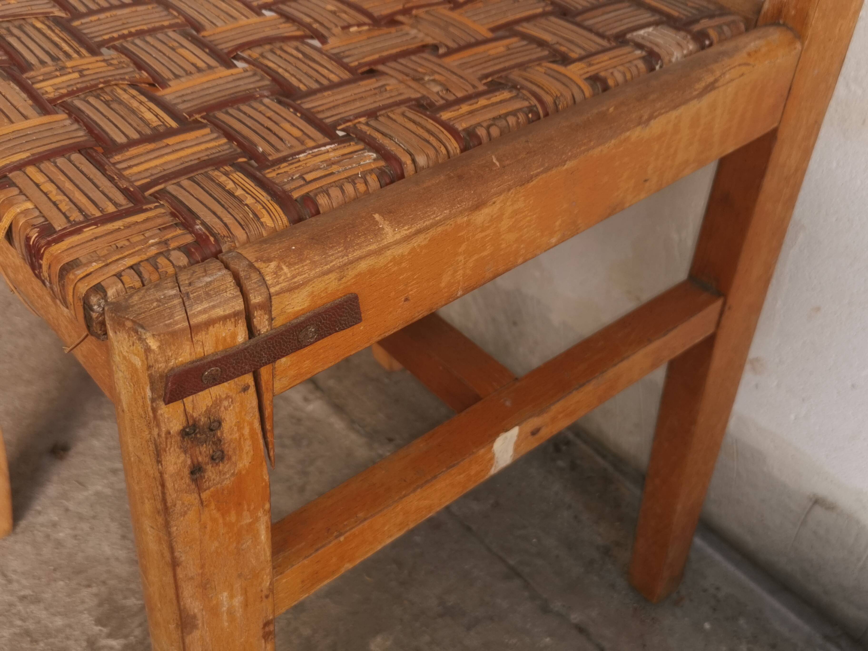 set of 4 chairs, vintage design
