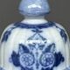 Victorian vase with hand-painted cobalt.