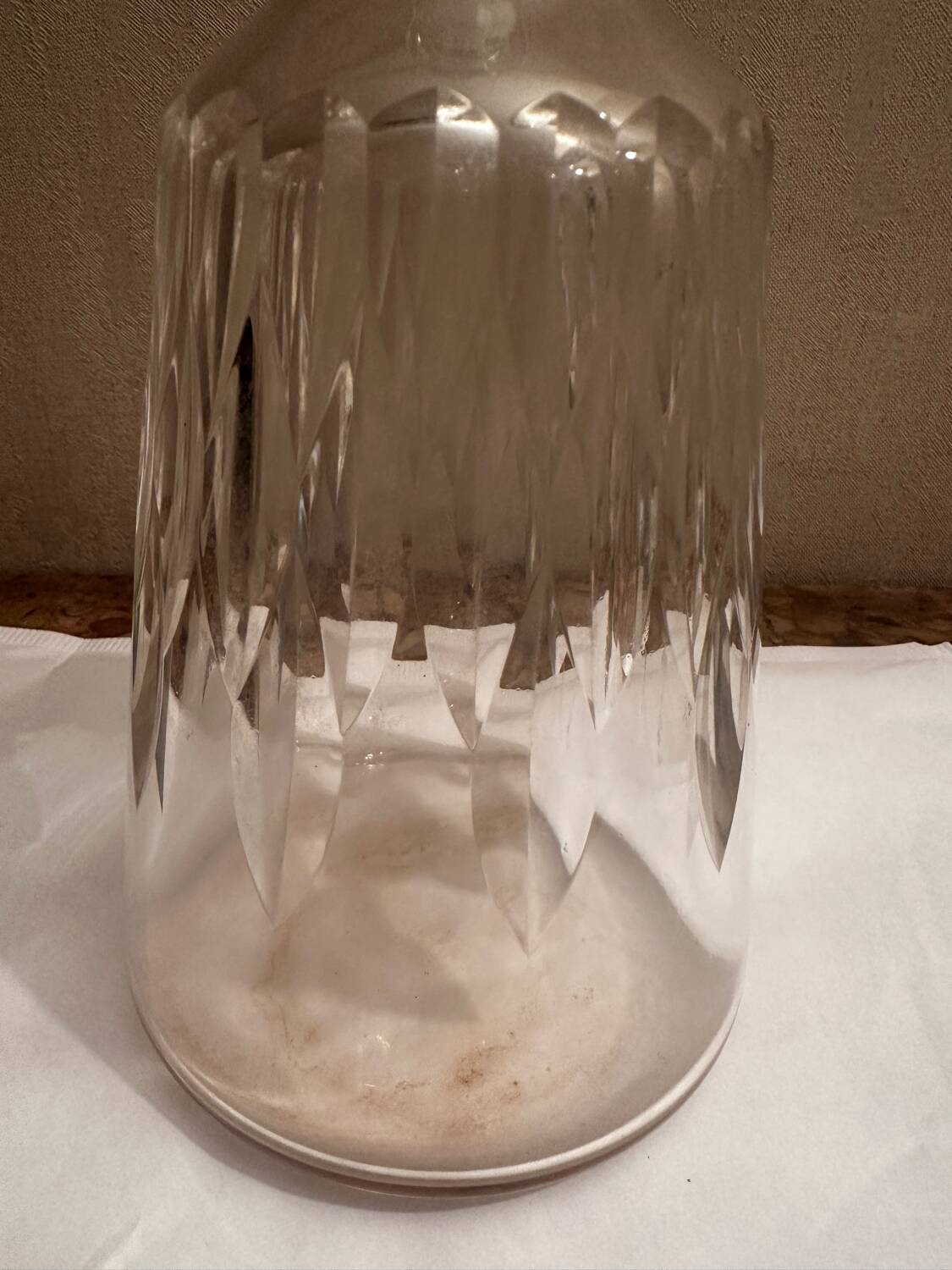 Baccarat Crystal Wine Carafe Model Carcassonne stamped