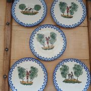 5 petites assiettes/ soucoupes Saint Clément
