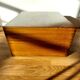 Silver box with 3 drawers in mahogany 1950/1960.