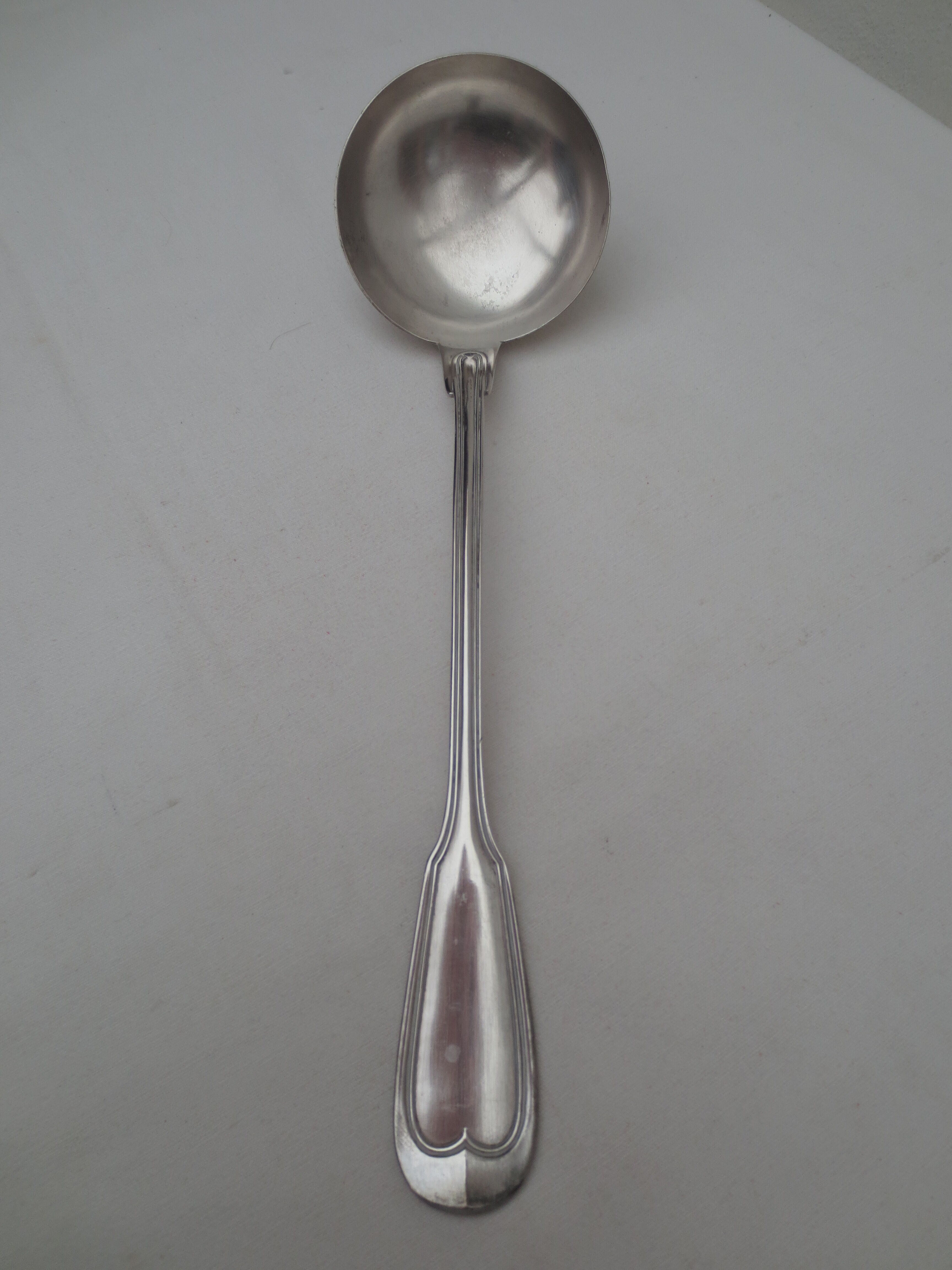 Old silver ladle classic decoration of 33cm
