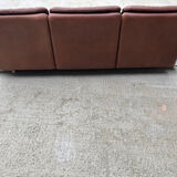 DS-66 Sofa in brown leather – 3-seater – Swiss vintage design