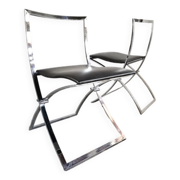 Marcello Cuneo, Modèle “Luisa”, Ensemble de 2 Chaises de Salle à Manger des Années 1970