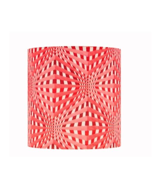 Red Vasarely lampshade