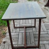 Folding square industrial table