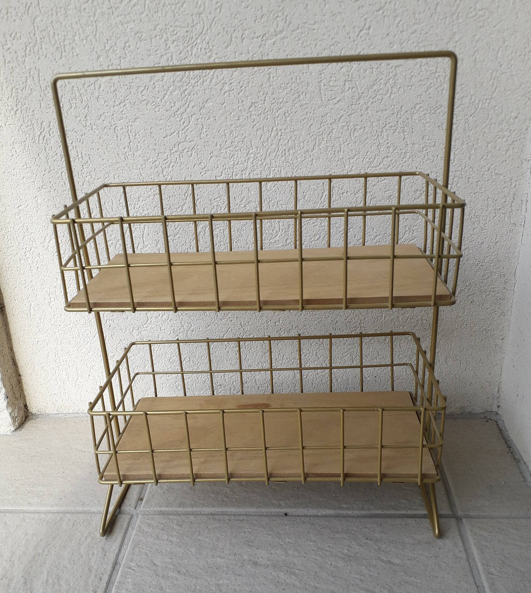 Panier de rangement en métal
