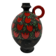Alvino Bagni pottery vase Tulipani Rossi, Italy