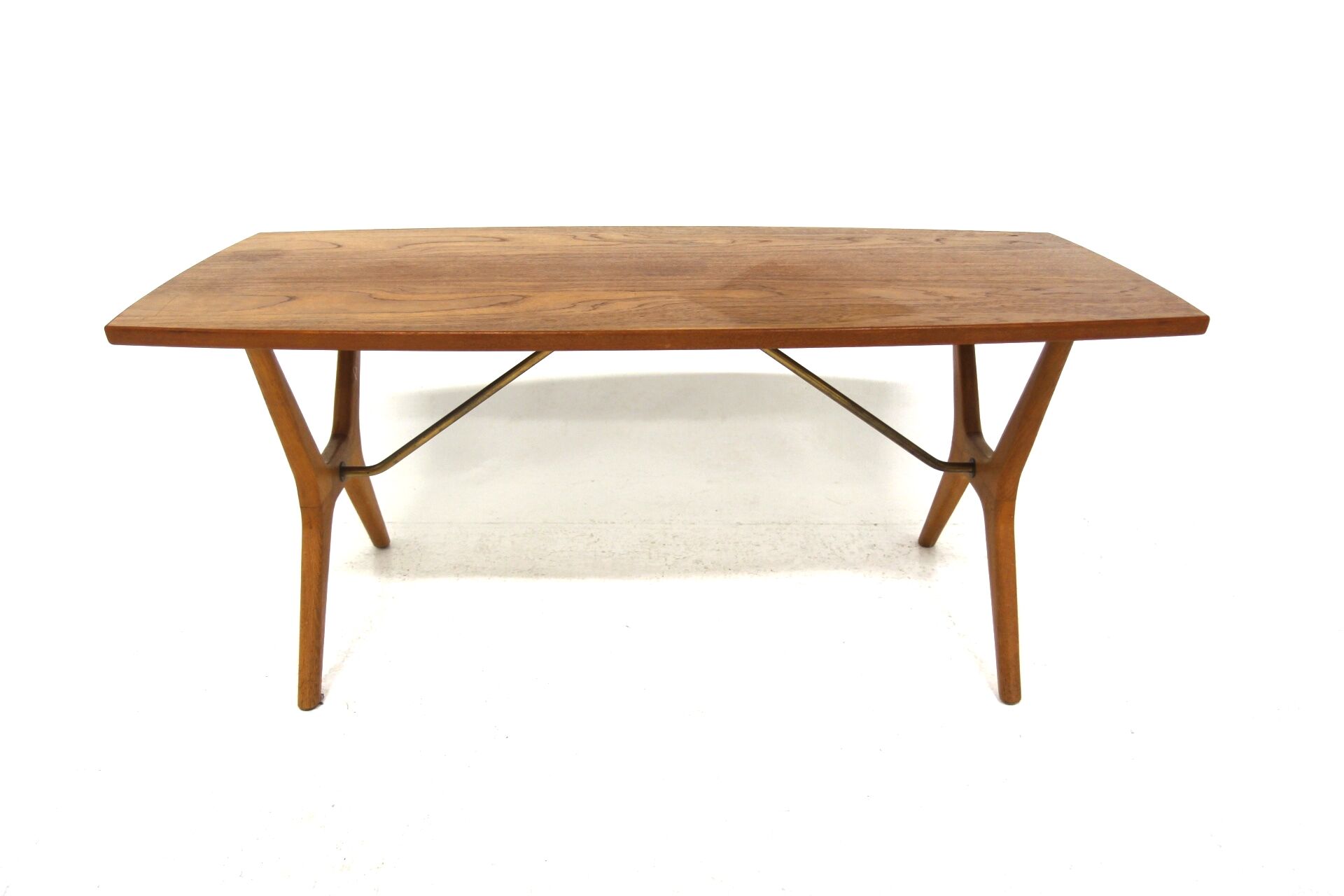 Scandinavian coffee table "Krysset" in teak, Karl-Erik Ekselius, JOC, Sweden, 1960