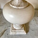 Vintage travertine lampfoot