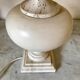 Vintage travertine lampfoot