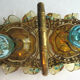 Cabaret Cave liqueur George SAND: 2 carafes 10 Legras glasses - brass basket
