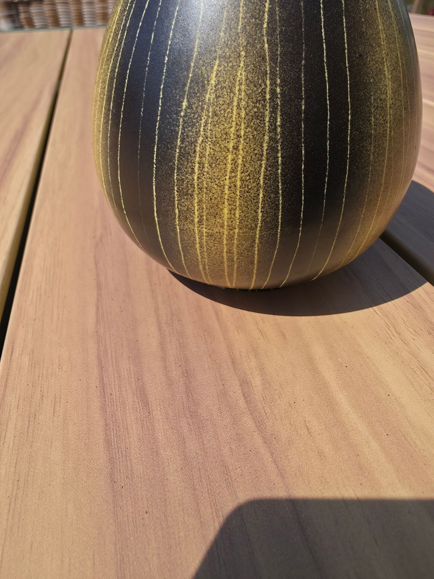 Saint-Clément Vintage Ovoid Vase – 1950s/60s Ceramic – Numbered
