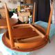 Vintage round extendable table