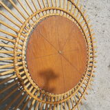 Rattan mirror 68x60cm