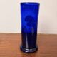 Antique Legras vase – Cobalt blue glass with floral gold enamel – Art Nouveau