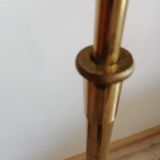 Brass floor lamp column adjustable e-reader art deco style