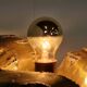 Lampe de table palmier Maison Jansen, années 1970