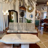 Travertine coffee table 70s