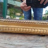 Antique Louis XVI gilded wood mirror