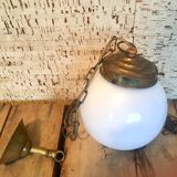 Opaline hanging with chain and cable