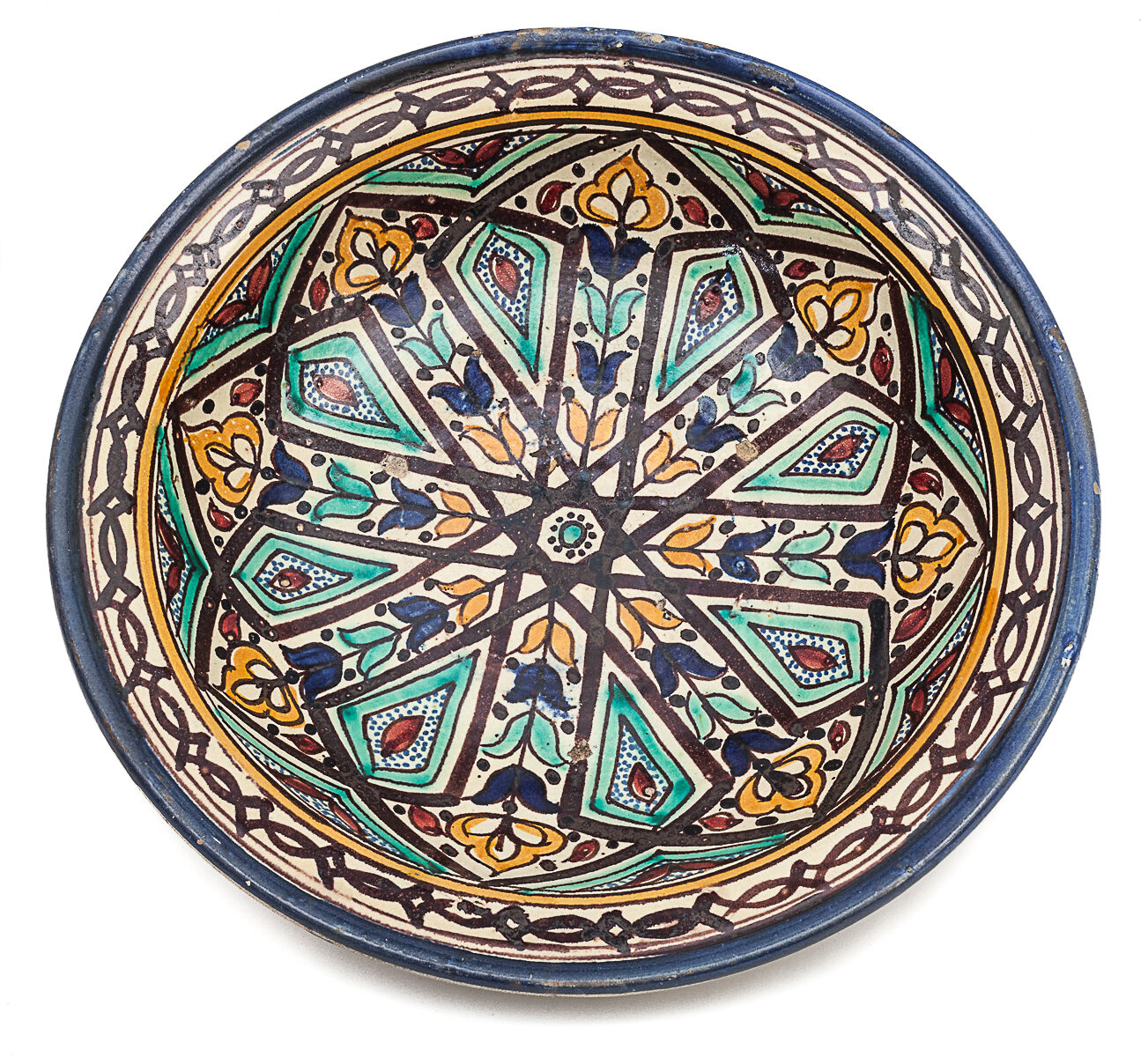 Vintage Moroccan dish, 1900