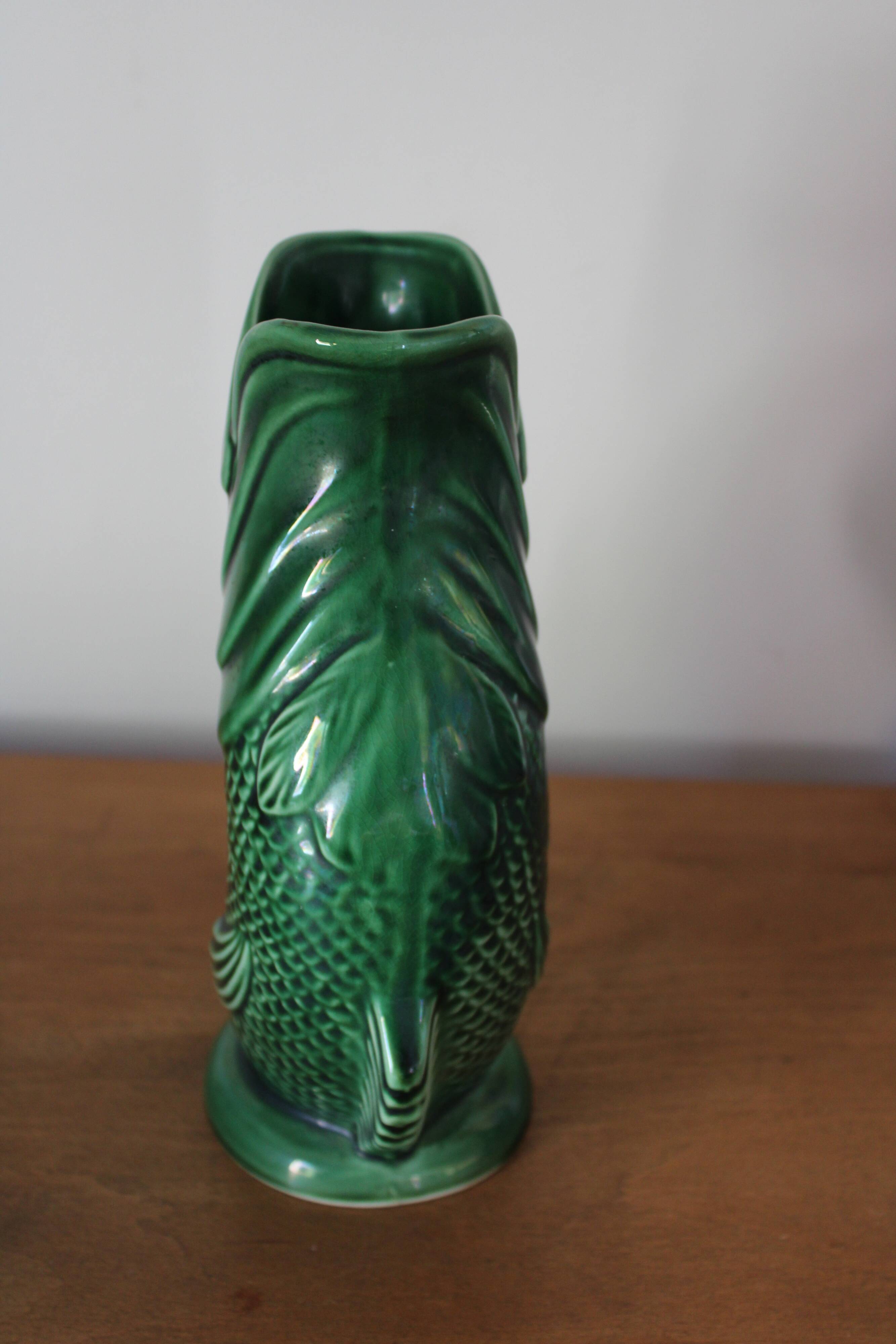 Zoomorphic pitcher in ceramic fish