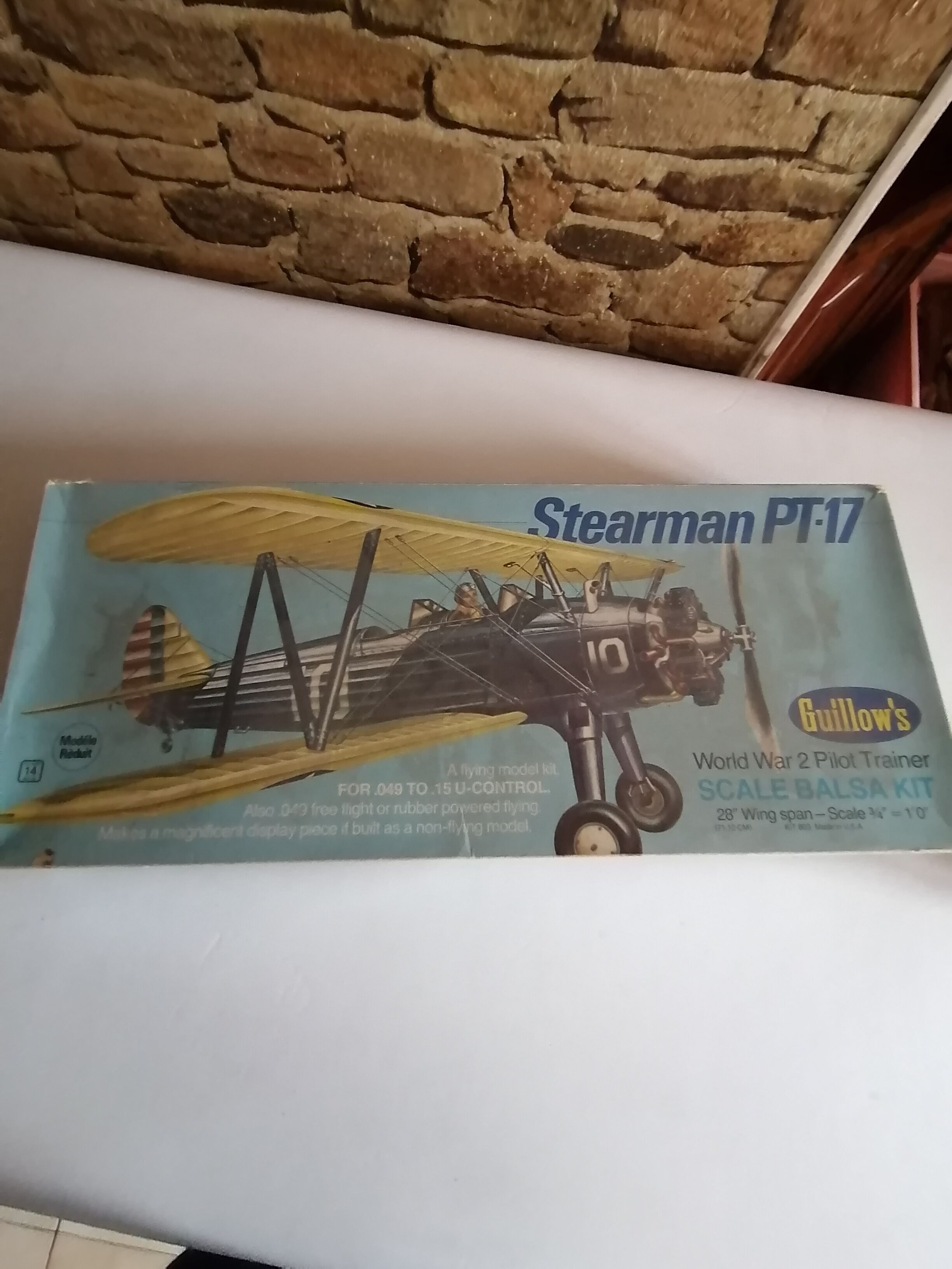 Model wooden plane stearman pt 17