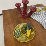 Oak and veneer counter or desk