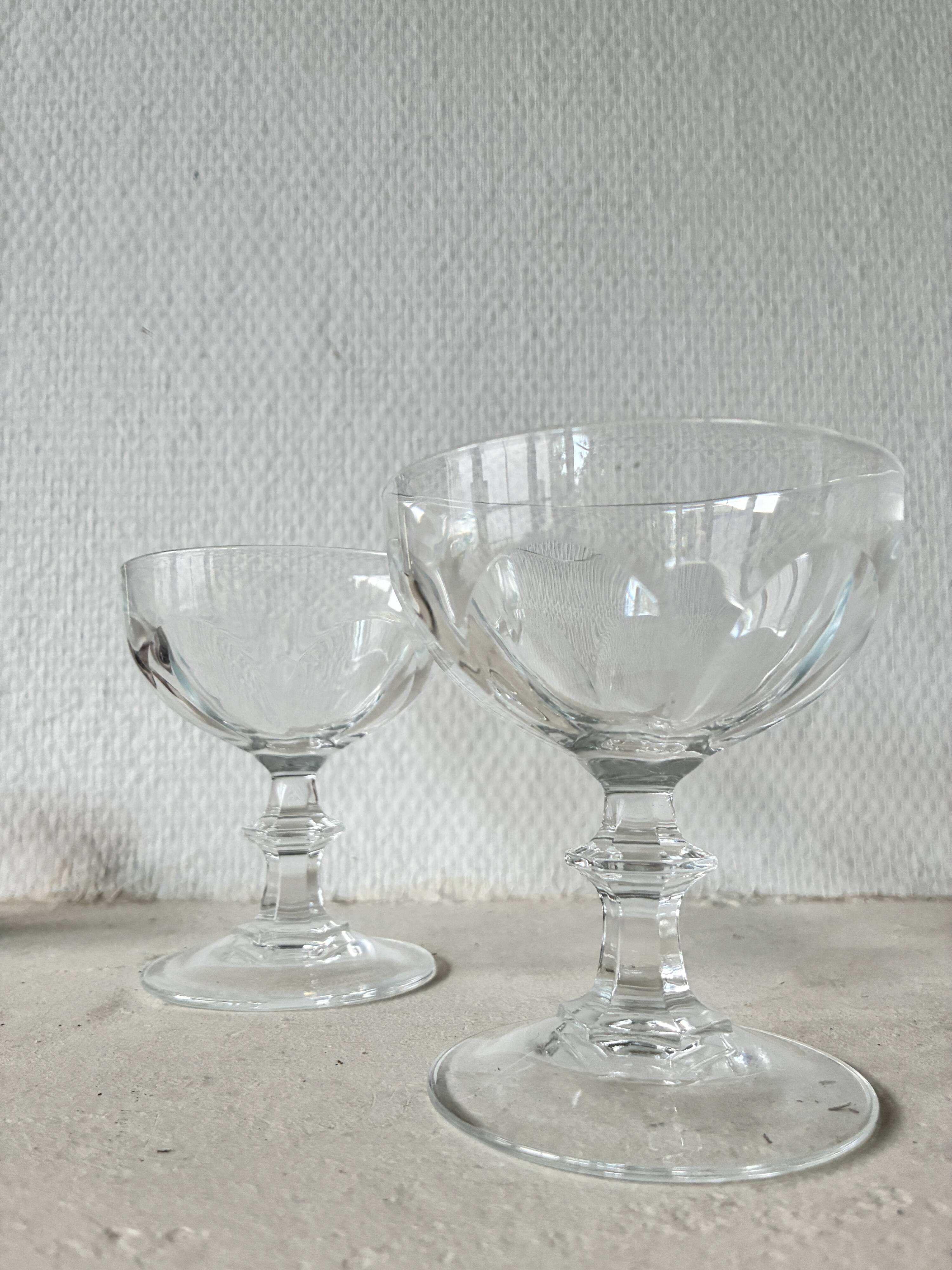 Crystal coupes from arques model rambouillet.