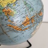 Vintage 1960 Girard Barrère terrestrial globe - 33cm