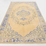 5x8 Pale Orange & Blue Classic Pattern Vintage Rug, 170x253Cm