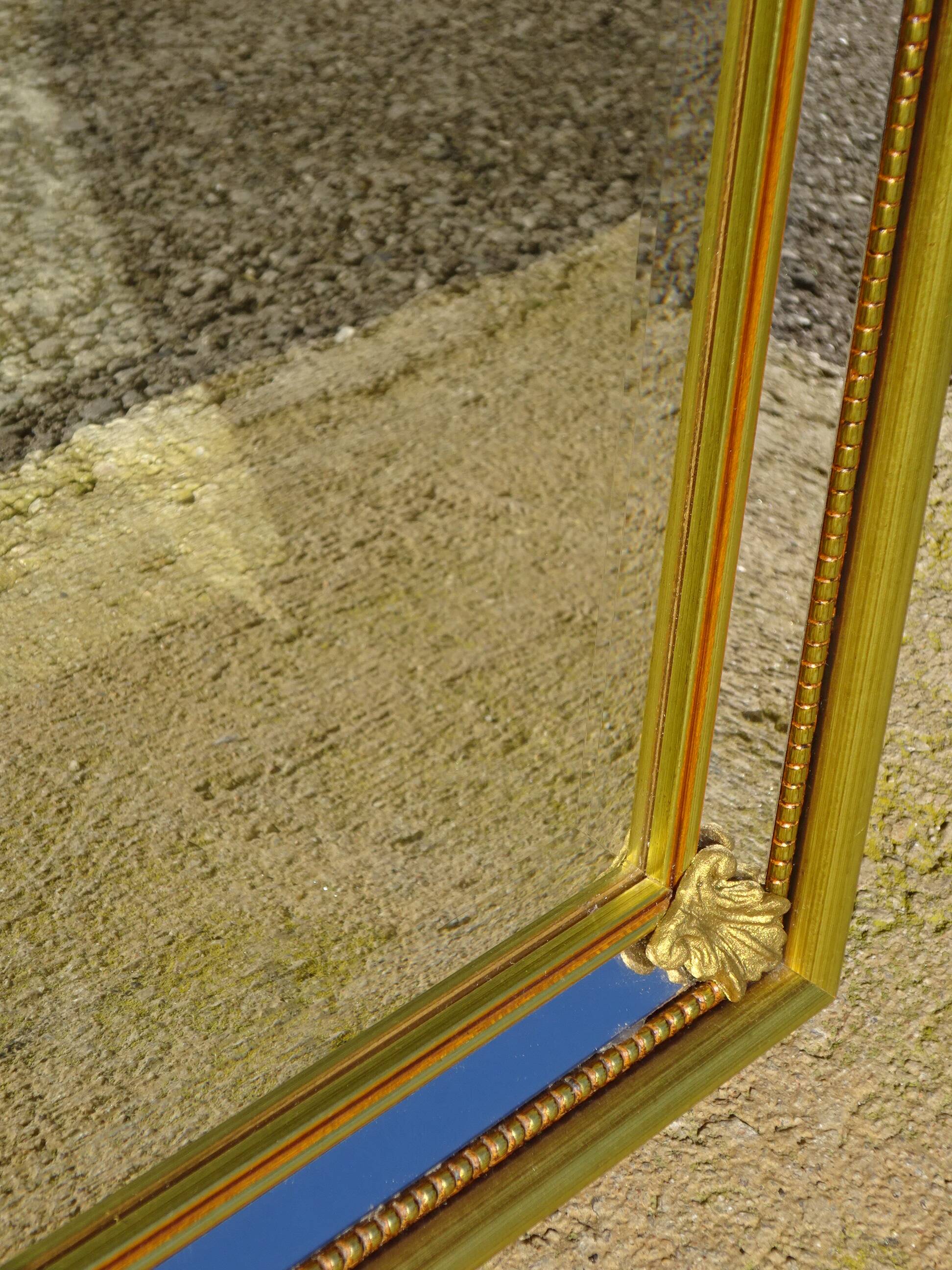 Miroir à parecloses, fleurs de lys, 99cmx30cm