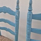 4 chaises paillées anciennes de style provençale