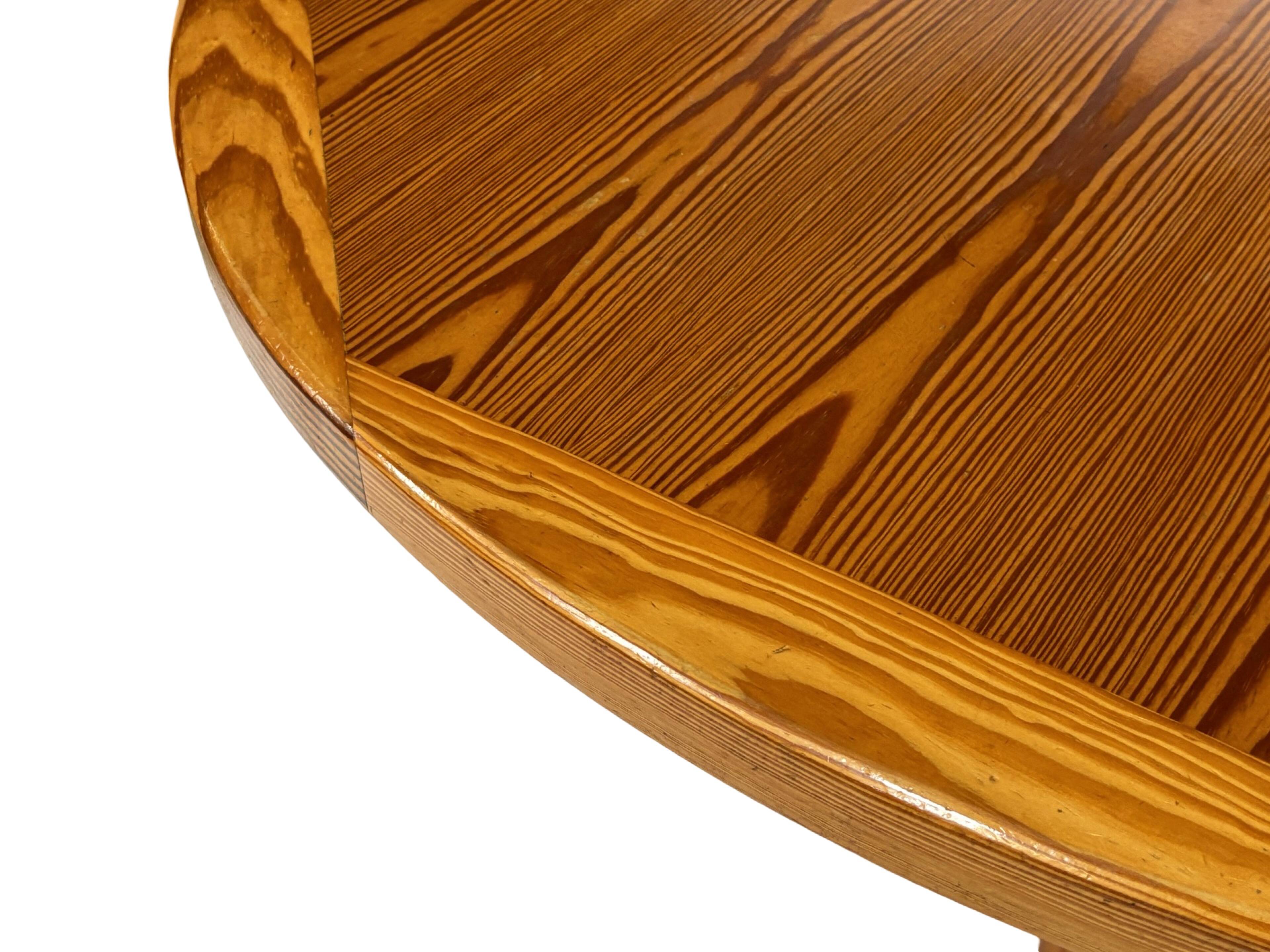 Vintage Design Pine Dining Table, Oval Table from the 1970s