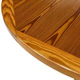Vintage Design Pine Dining Table, Oval Table from the 1970s