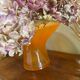 Vase en verre orange