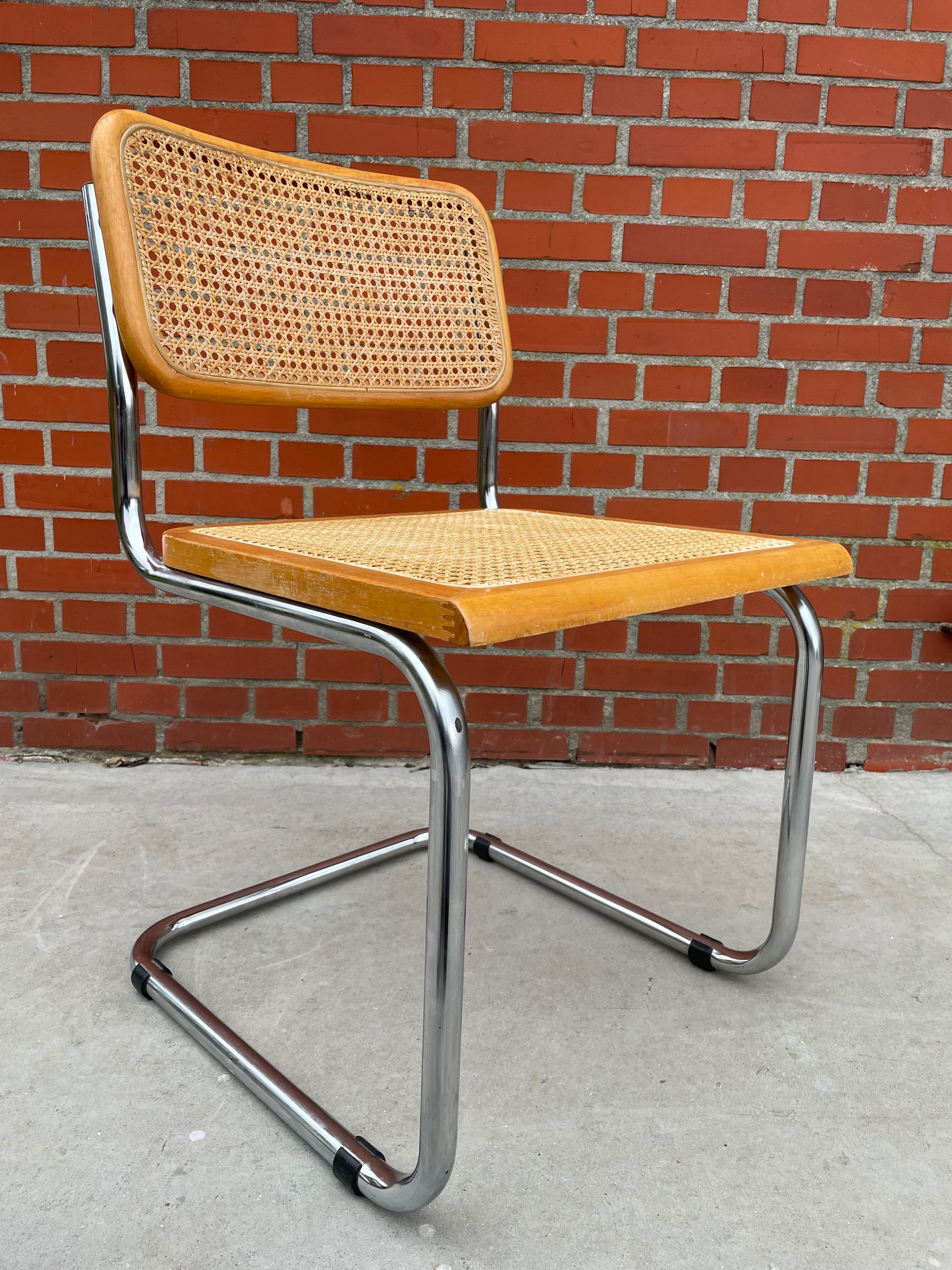 Cesca design chair b32 model in chrome