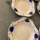 Many faience plates from Digoin Sarguemines, model Efel.