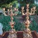 Pair of bronze candelabra nineteenth century