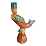 Vintage enamelled ceramic lamp base 1960