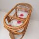 Vintage rattan table and chairs set