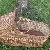 Rattan cradle basket