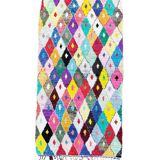 Boucherouite Moroccan Berber Multicolor Rug, 135x260 cm