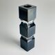 Murano glass vase Sommerso black by Pagnin & Bon, Italy, 1960s