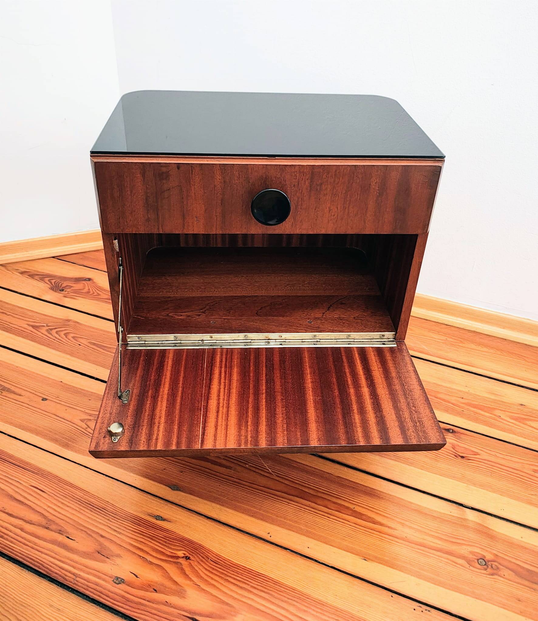 Czechoslovakian Nightstands by J. Halabala for UP Závody, 1950s, Set of 3