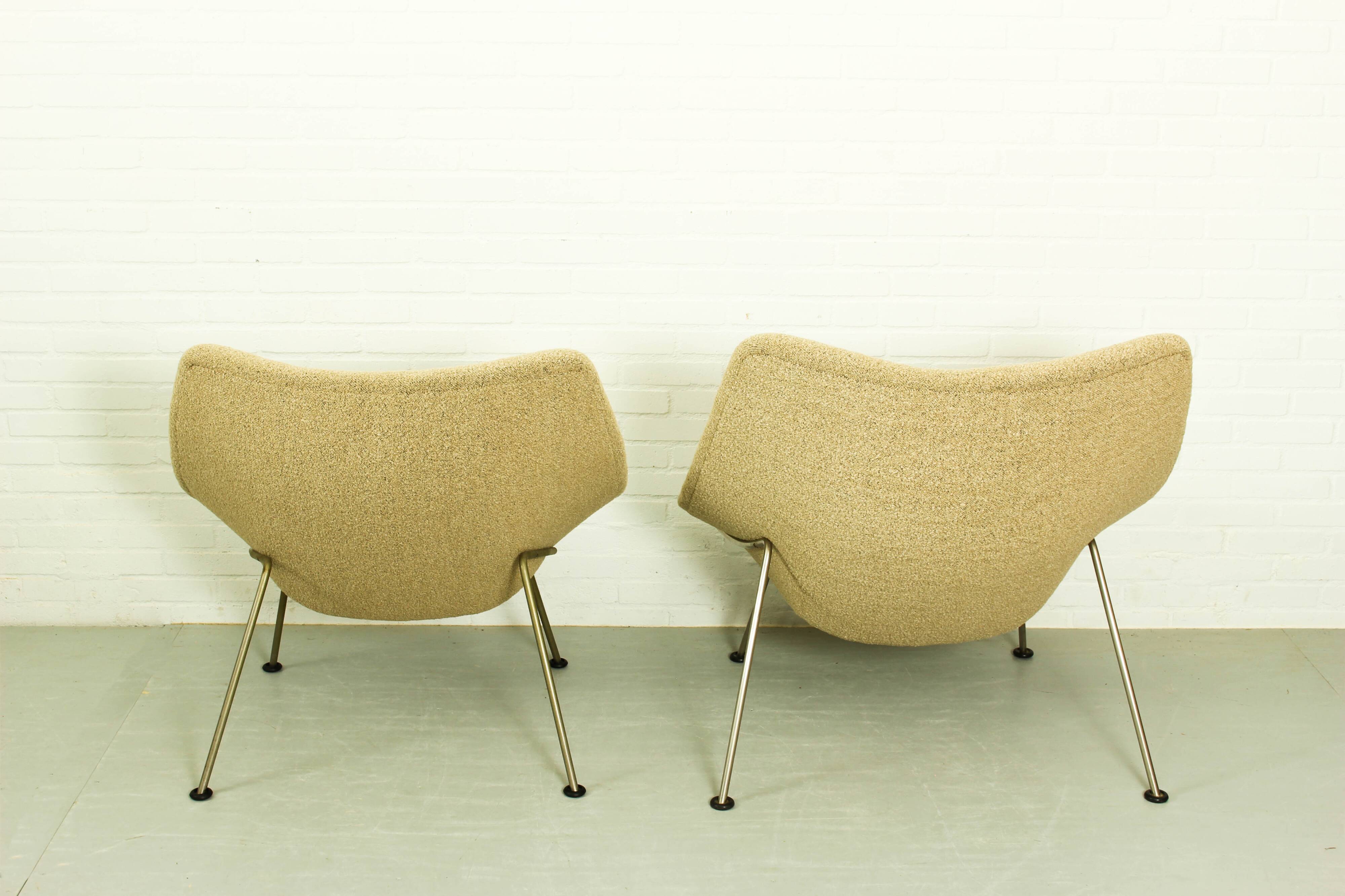 Set of Vintage Oyster Chairs by Pierre Paulin for Artifort, 1960s