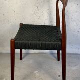 Dining Chair – Teak & Black Danish Cord,  1960