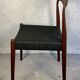 Dining Chair – Teak & Black Danish Cord,  1960